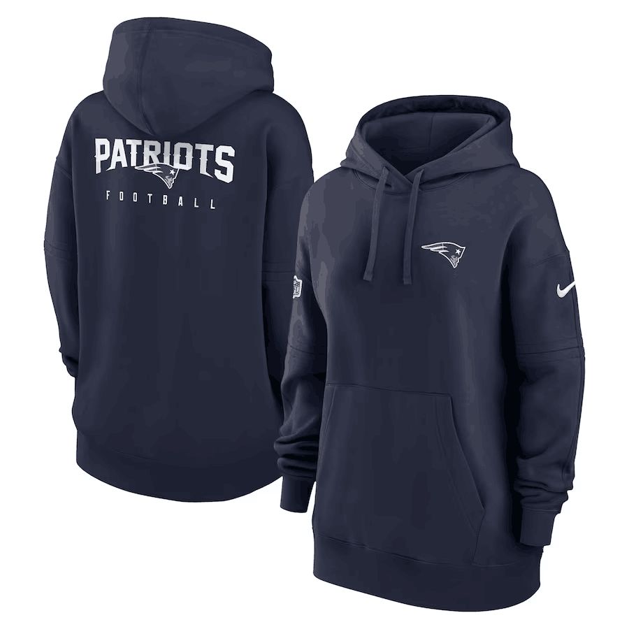 Women 2023 NFL New England Patriots blue Sweatshirt style 1